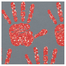 MMIW Red Hand Jewelen Musterschiefer Blau Grau Stoff