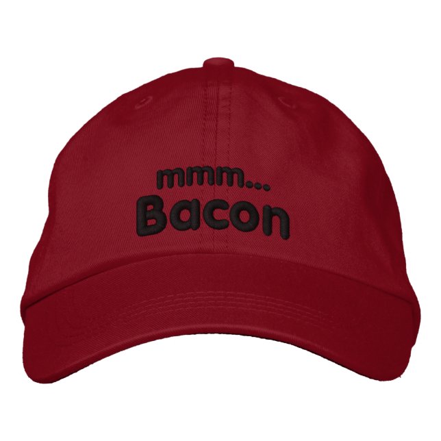 MMM ... Bacon Love Bestickte Kappe (Vorderseite)