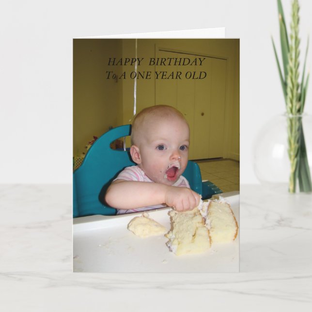 MMM Geburtstagskuchen, GLÜCKLICHER GEBURTSTAG, EIN Karte (Vorderseite)