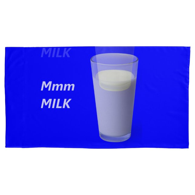 Mmm MILCH Kissenbezug (Vorderseite-Links)