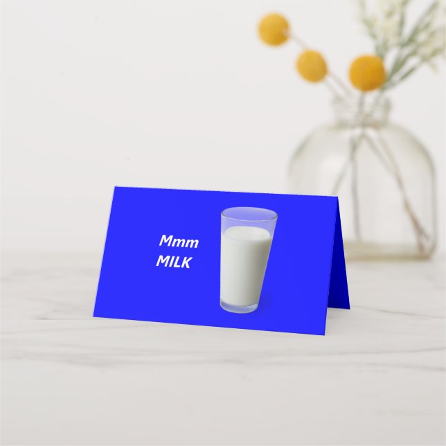 Mmm MILCH Platzkarte (Vorderseite)