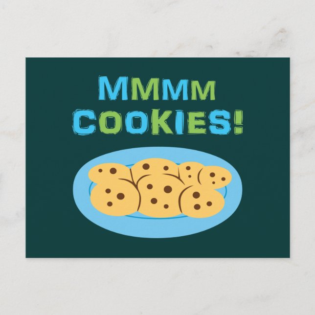 Mmmm Cookies! Postkarte (Vorderseite)
