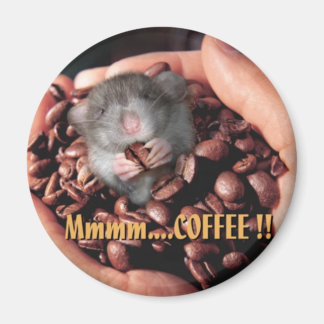 Mmmm... KAFFEE !! Magnet (Vorne)