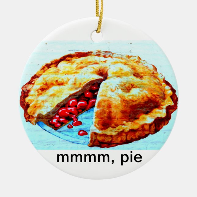 mmmm, Tortenverzierung Keramik Ornament (Vorne)