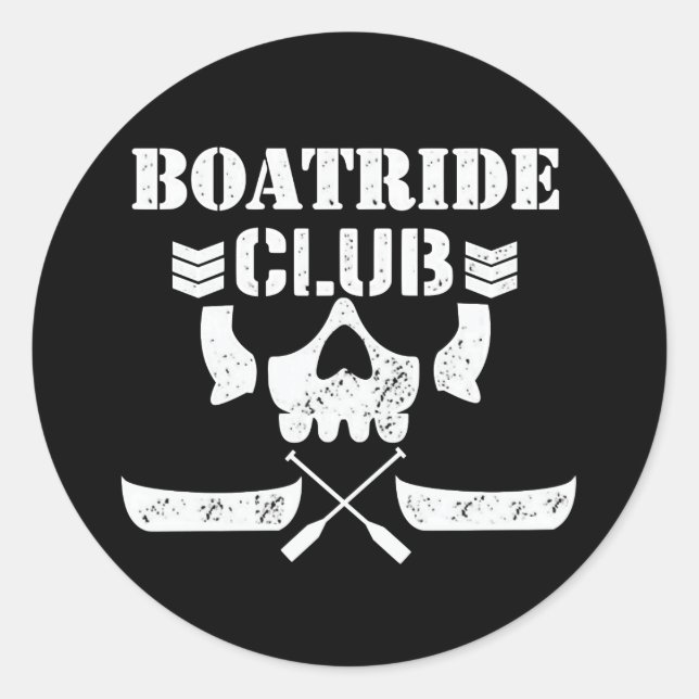 MMOM BOATRIDE CLUB-Aufkleber Runder Aufkleber (Vorderseite)
