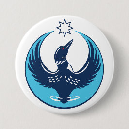 MN Loon Rising Button