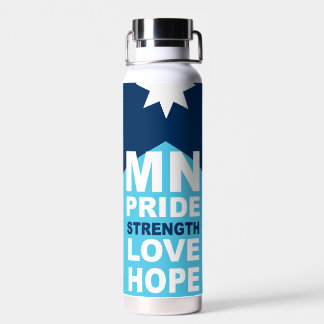MN Loon Rising - MN State flag Trinkflasche