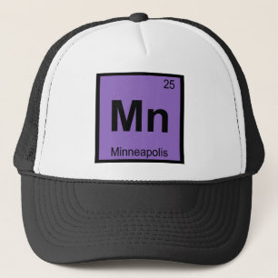 Mn - Minneapolis Minnesota Chemie Stadt Symbol Truckerkappe