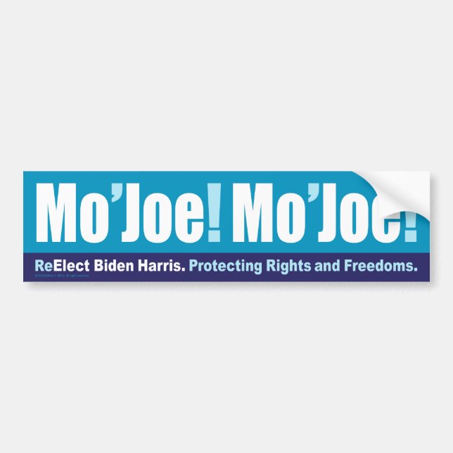 Mo Joe! Oh, Mo Joe! - Wahl von Biden-Harris Autoaufkleber (Vorne)
