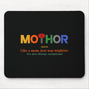 Mo-thor wie eine Mom viel mächtiger Muttertag Frau Mousepad