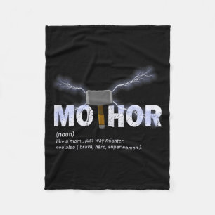 Mo-thor wie Mutter Weg mächtiger lustiger Mutterta Fleecedecke