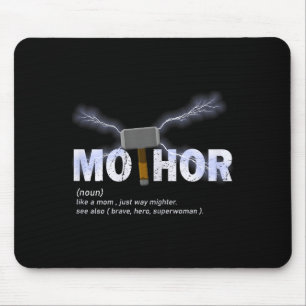 Mo-thor wie Mutter Weg mächtiger lustiger Mutterta Mousepad