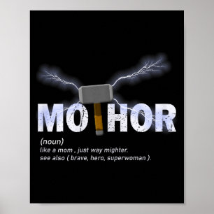 Mo-thor wie Mutti so richtig mächtiger lustiger Mu Poster