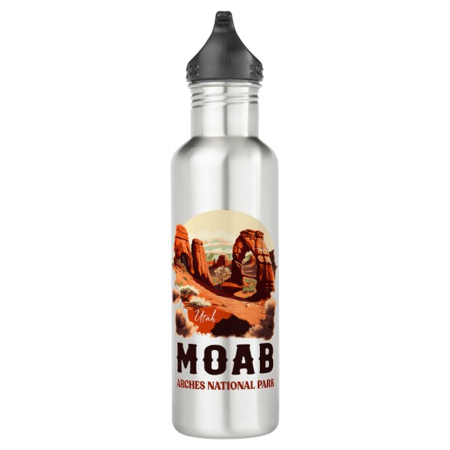 Moab Arches Nationalpark California Edelstahlflasche (Rechts)