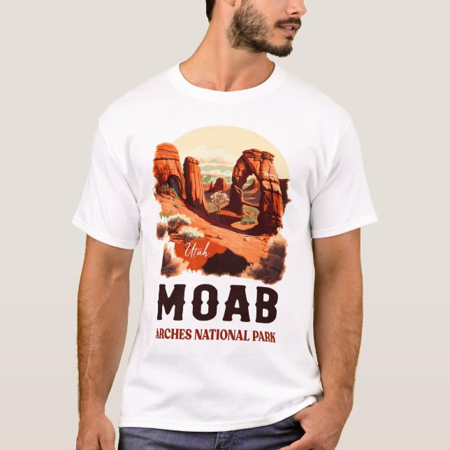 Moab Arches Nationalpark California T-Shirt (Vorderseite)