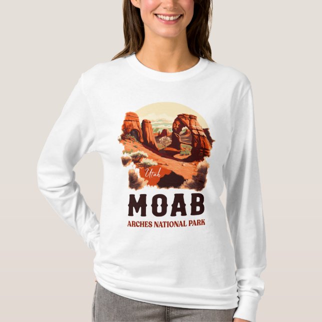 Moab Arches Nationalpark California T-Shirt (Vorderseite)