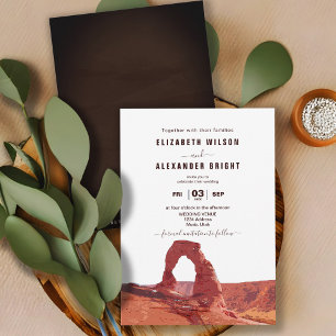 Moab Arches Park Utah Hochzeit Einladung
