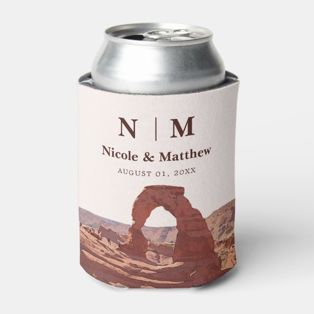 Moab Arches Park Utah Wedding Dosenkühler (Kanne Vorderseite)