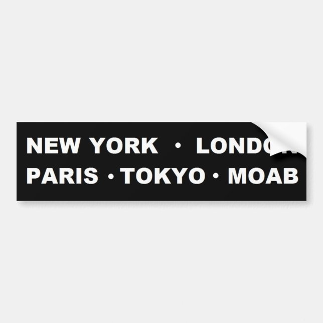 Moab-Autoaufkleber Autoaufkleber (Vorne)