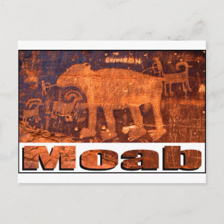 Moab Bear Petroglyph Postkarte