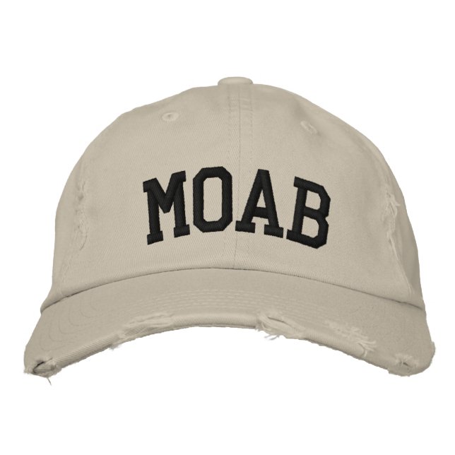 Moab-StickHat Bestickte Kappe (Vorderseite)