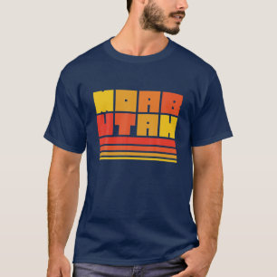 Moab Utah Arches Nationalpark Typografie Retro T-Shirt