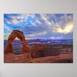 Moab Utah - empfindlicher Bogen - Plakat