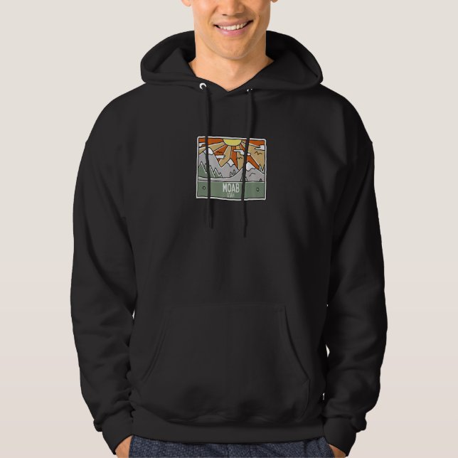 Moab Utah Mountains UT Vacation Souvenir Premium Hoodie (Vorderseite)