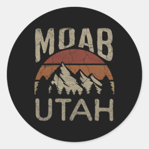 Moab Utah Natur Wandern Im Freien Runder Aufkleber