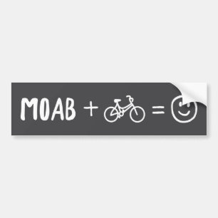 Moab Utah Plus Fahrräder Macht Dich Glücklich Autoaufkleber