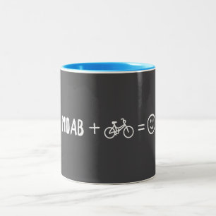 Moab Utah Plus Fahrräder Macht Dich Glücklich Zweifarbige Tasse
