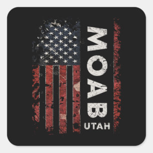 Moab Utah Quadratischer Aufkleber