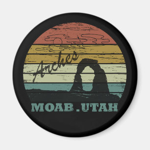 Moab Utah Vintager Sonnenuntergang Arches National Magnet