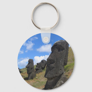 Moai auf der Osterinsel Schlüsselanhänger