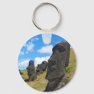 Moai in Rano Raraku Osterinsel Schlüsselanhänger