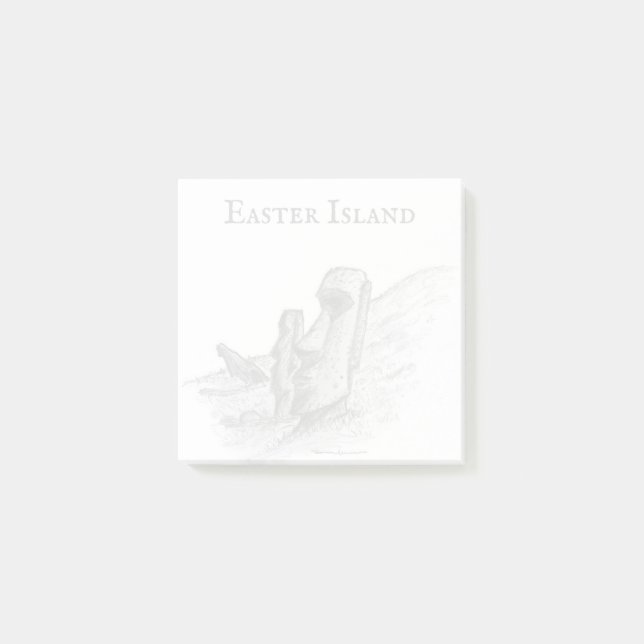 Moai, Osterinsel, Chile Post-it Klebezettel (Vorderseite)