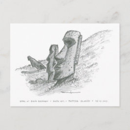 Moai, Osterinsel, Chile Postkarte