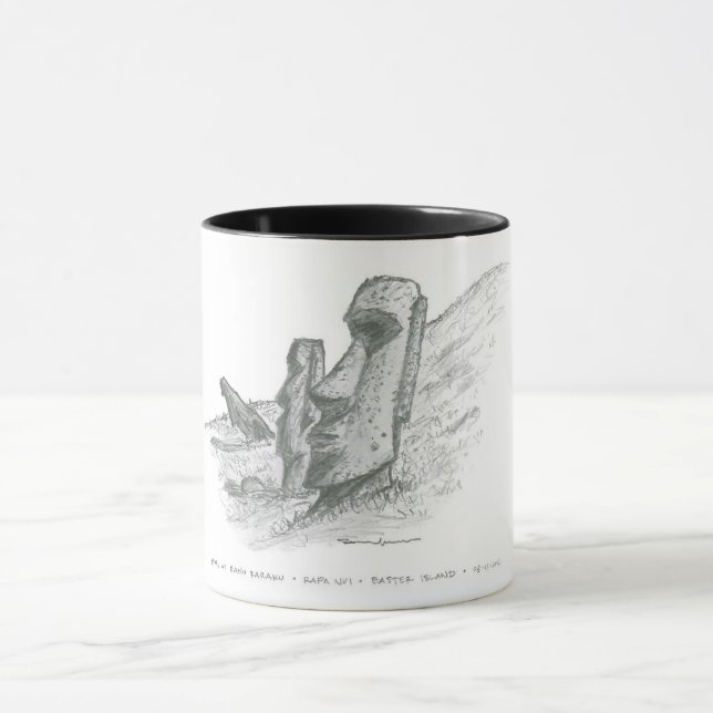 Moai, Osterinsel, Chile Tasse (Zentrum)
