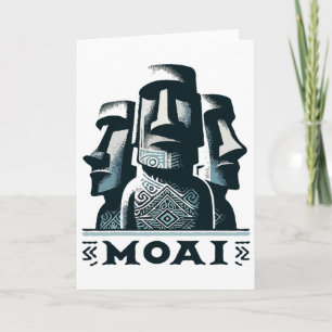 Moai Osterinsel Köpfe Karte