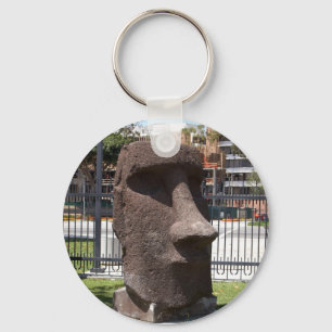 Moai Statue am La-Naturgeschichte-Museum Schlüsselanhänger