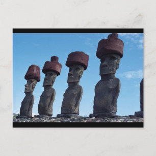 Moai Statues Postkarte