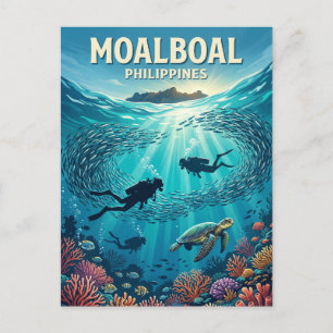 Moalboal Philippinen Postkarte