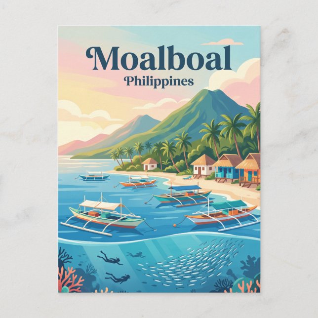 Moalboal Philippinen Postkarte (Vorderseite)