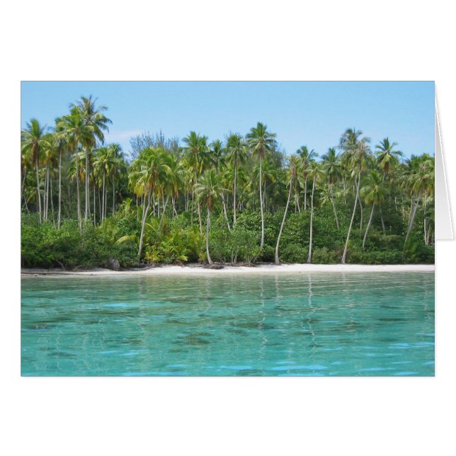 Moana Lagoon on Moorea Card (Vorderseite (Horizontal))