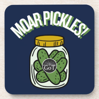 Moar Pickles! Beverage Coaster Getränkeuntersetzer