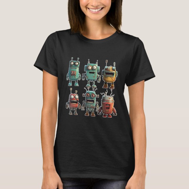 MOAR ROBOTS T-Shirt (Vorderseite)