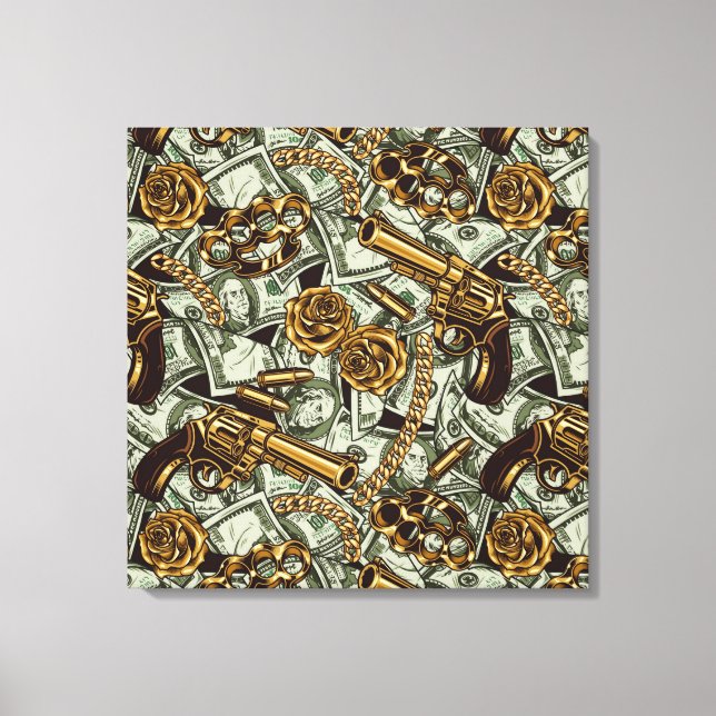 Mob Krawatte Canvas Print Leinwanddruck (Vorderseite)