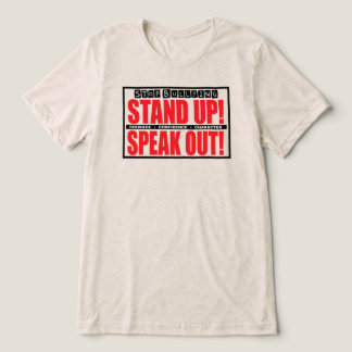 Mobbing stoppen - Steh auf, Sprich aus Tri-Blend Shirt