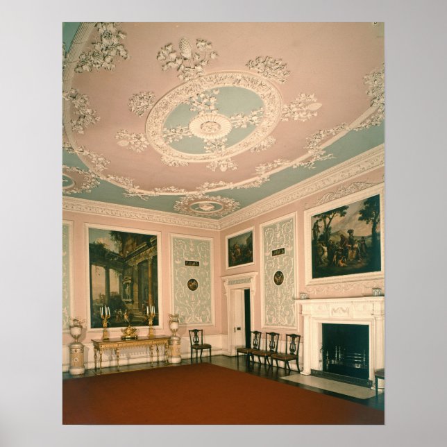 Möbel der Speisesäle, 1767 Poster (Vorne)