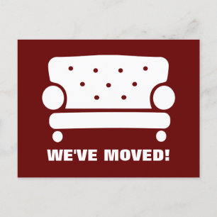 Möbel, die Postkarten verschieben, für neue Adress